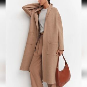 Mango Oversized Knit Coat Cardigan